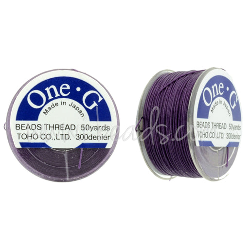 Buy Toho One-G bead thread Purple 50 yards/45m (1)