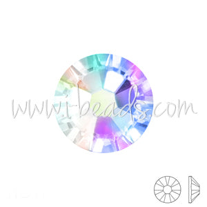 Swarovski 2088 flat back rhinestones crystal ab ss16-3.9mm (60)