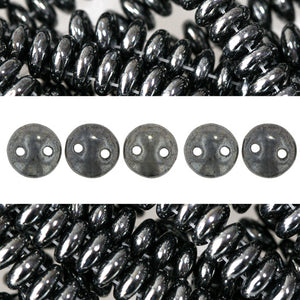 2 holes CzechMates lentil beads
