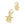 Beads Retail sales Charm pendant ethnic golden plated Hight quality STAR ethnic 8mm (2)