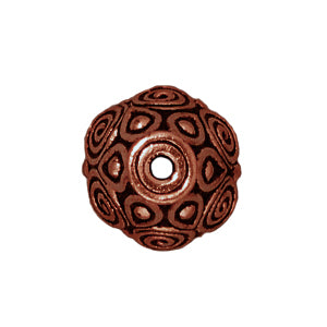 Cone spirals metal antique copper plated 8.5mm (1)