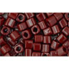 cc46 - Toho cube beads 3mm opaque oxblood (10g)