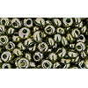 cc457 - Toho magatama beads 3mm gold lustered green tea (10g)