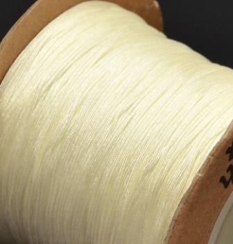 Buy Nylon braided cord - 0.4mm- Beige champagne -(3m)