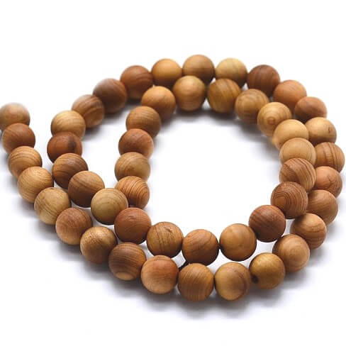 Buy wooden beads, round, 8mm, hole 1.5mm, approx 50 pcs (1 strand)