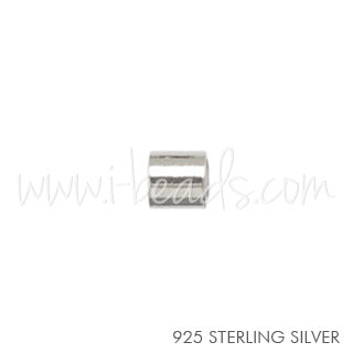 sterling silver crimp bead 2mm- Int D:1.5mm (20)