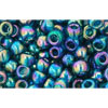 cc167bd - Toho beads 6/0 trans-rainbow teal (10g)
