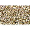 cc262 - Toho beads 15/0 inside colour crystal/gold lined (5g)