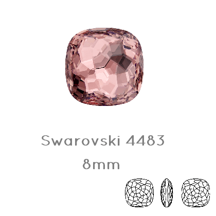 Buy 4483 Swarovski Fantasy Cushion Fancy Stone Vintage Rose - 8mm (1)