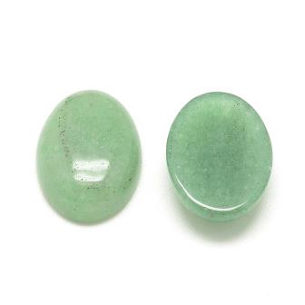 Buy Green aventurine cabochons, oval 10x8mm (2)