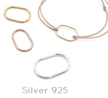 Closed ring link OVAL 21x10mm (1) silver 925 (1)