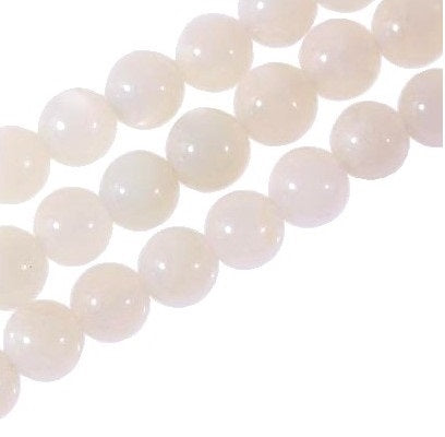 Round natural moonstone 6mm - 0.8mm hole (1 thread -64perles)