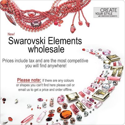 New Swarovski Elements Wholesale Category!