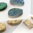 What is Drusy (or Druzy) made of and where is it from?