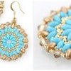 DIY Mandala necklace and earrings set tutorial