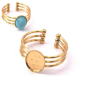 Achetez Bagues en acier inoxydable pour créations et cabochons