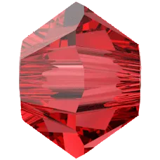 Crystal4you 5328 xilion bicone bead light siam 2.5mm (40)