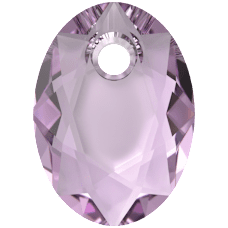 Crystal4You 6438 pendant oval Light Amethyst 9mm (2)