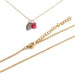 Thin cable chain necklace - Golden steel - 40cm - 1.2mm (1)
