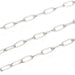 Stainless steel chain fine mesh paperclip 5x2mm (50cm)