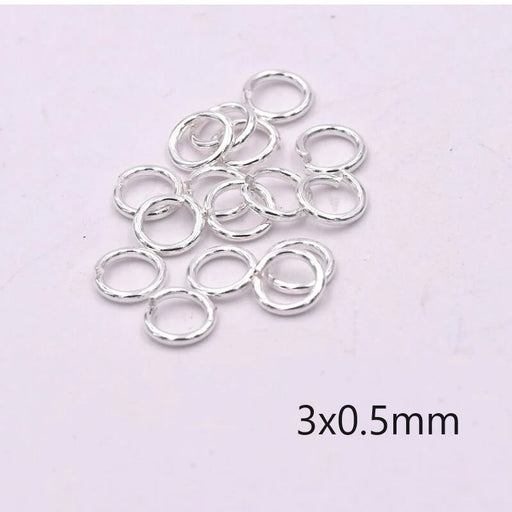 Buy Jump ring silver stainless steel - 3x0.5mm (10)