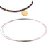 Memory steel wire necklace - diam: 11.5cmx0.6mm (5 circles)