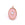 Beads wholesaler Oval pendant glass rose quartz set in rose gold steel 18x11mm (1)