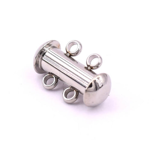 Buy Sliding clasp 2 rows stainless steel 15mm (1)