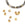 Beads Retail sales Rondelle bead Golden steel diamond cut 3x2.5mm - Hole: 1.2mm (10)