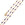 Beads wholesaler Chain necklace golden steel and purple enamel - 2x1.5mm45cm (1)