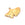 Beads wholesaler Ginkgo leaf pendant golden stainless steel 18x30mm - Hole: 2.5mm (1)