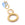 Beads wholesaler Twisted ring pendant 11mm in golden stainless steel - hole: 2mm (1)
