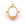 Beads wholesaler Pendant with square shell - Golden stainless steel 22mm - Hole: 1.5mm (1)