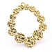 Pendant dented medals Golden stainless steel 41m - Hole: 1mm (1)