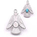 Eagle pendant 29mm stainless steel for 6x4mm cabochon - Hole: 2mm (1)