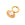 Beads wholesaler Gold-Plated Stainless Steel Pendant 5mm and Zircon Eye - Hole: 2mm (1)