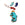 Beads Retail sales Seahorse charm with TURQUOISE enamel - golden stainless steel - 10mm (1)