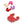 Beads wholesaler Crab charm RED enamel - Golden stainless steel - 10mm (1)