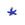 Beads Retail sales Starfish pendant with blue enamel Golden steel - 10mm - Hole: 1mm (1)