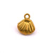 Tiny shell pendant Golden stainless steel 9.5mm - Hole: 1mm (1)