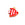 Beads wholesaler Little fish pendant with red striped white enamel - Golden steel -12mm - Hole: 1mm (1)