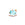 Beads wholesaler Little fish pendant with Turquoise striped white enamel - Golden steel -12mm - Hole: 1mm (1)