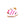 Beads wholesaler Little fish pendant with pink striped white enamel - Golden steel -12mm - Hole: 1mm (1)