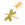 Beads wholesaler Dragonfly pendant with green enamel - Golden stainless steel 27x24mm (1)