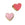 Beads Retail sales Heart bead double side pink and fuchsia 5mm - Golden stainless steel - Hole: 1.5mm (1)