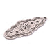 Wavy oval pendant in stainless steel with hollow eye 35x14mm - Hole: 1mm (1)