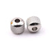 Diamond-Cut Tube Beads Stainless Steel - 8mm - Hole: 2mm (2)