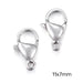 Lobster Clasps Stainless Steel - 11x7mm (2)