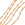 Beads wholesaler Bar and ring chain 5mm - Golden stainless steel (50cm)