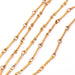 Bar and ring chain 5mm - Golden stainless steel (50cm)